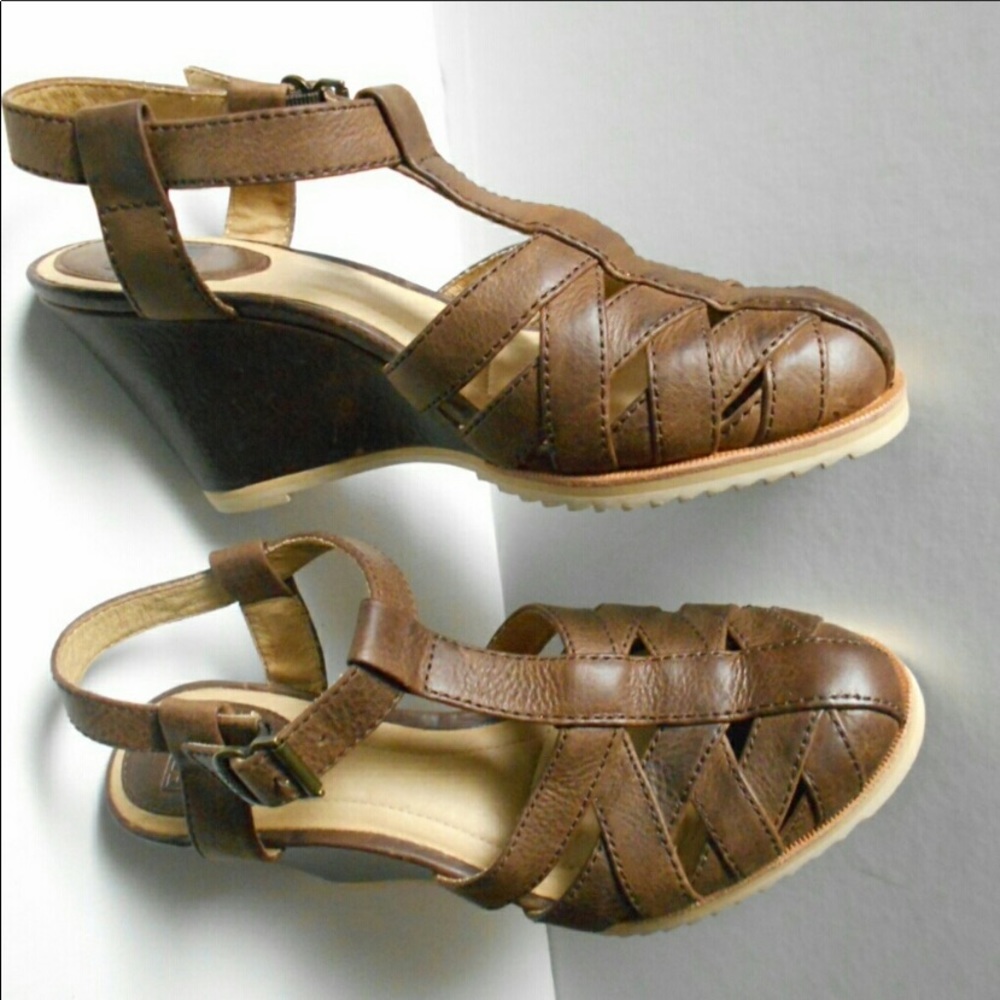 Frye Maye fisherman wedge sandal